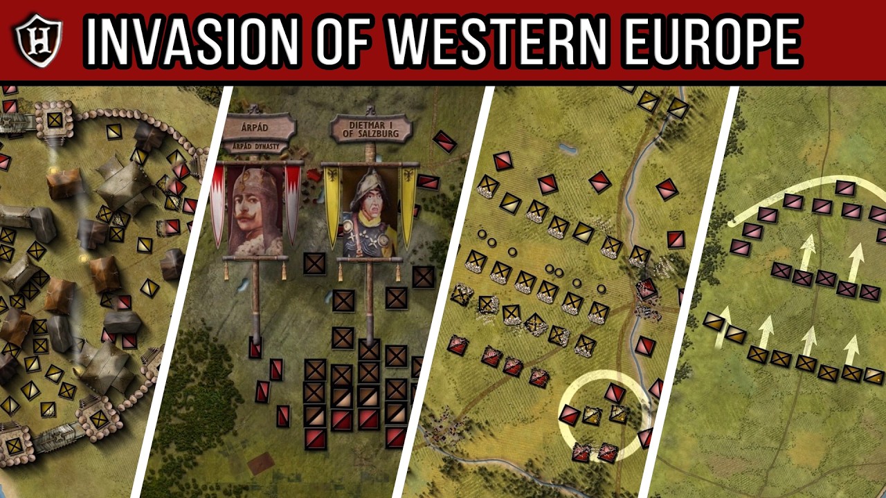 Hungarian Conquest 899 - 955 - Invasion of Western Europe (ALL PARTS)