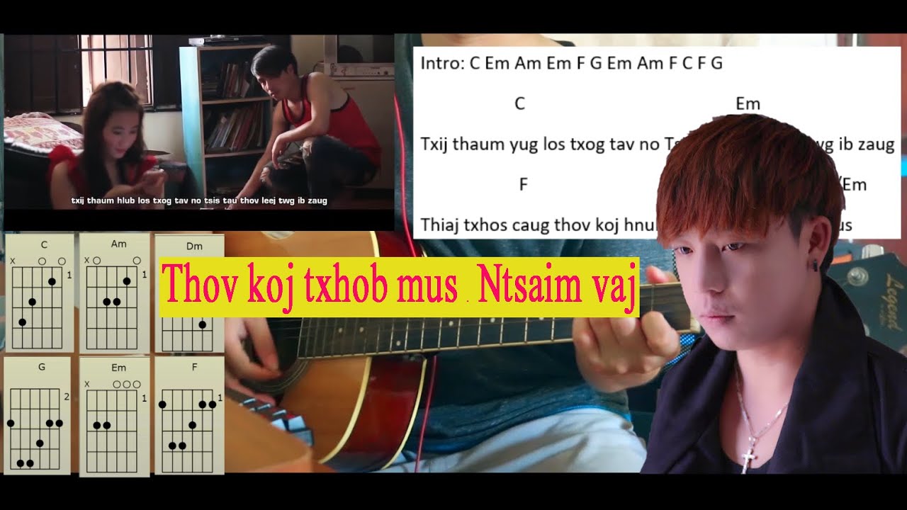 Thov koj txhob mus - Ntsaim vaj || tubhmoob guitar chords