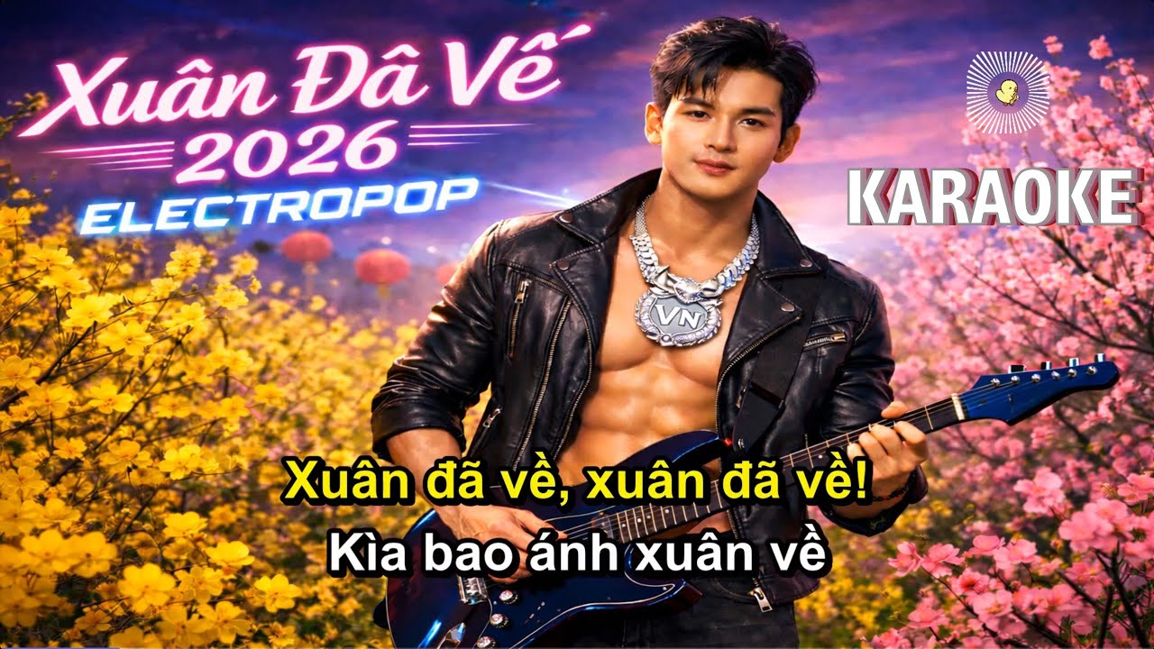 Karaoke Xuân Đã Về 2026 Electropop Tác giả: Minh Kỳ LLQ Cover