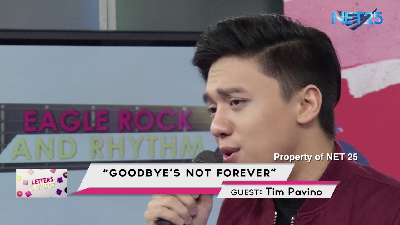 TIM PAVINO - GOODBYE'S NOT FOREVER (NET25 LETTERS AND MUSIC)
