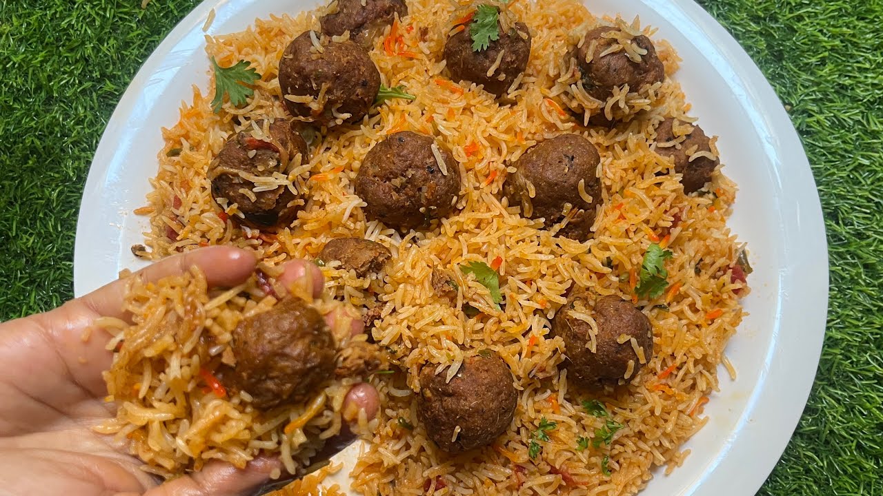 Bangalore Style Mutton Kofta Biryani | Kofta Biryani 
