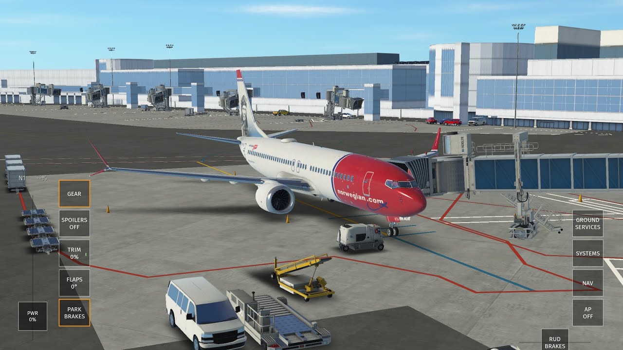 Infinite Flight- London Gatwick (EGKK) to Copenhagen (EKCH) Norwegian 737 MAX 8