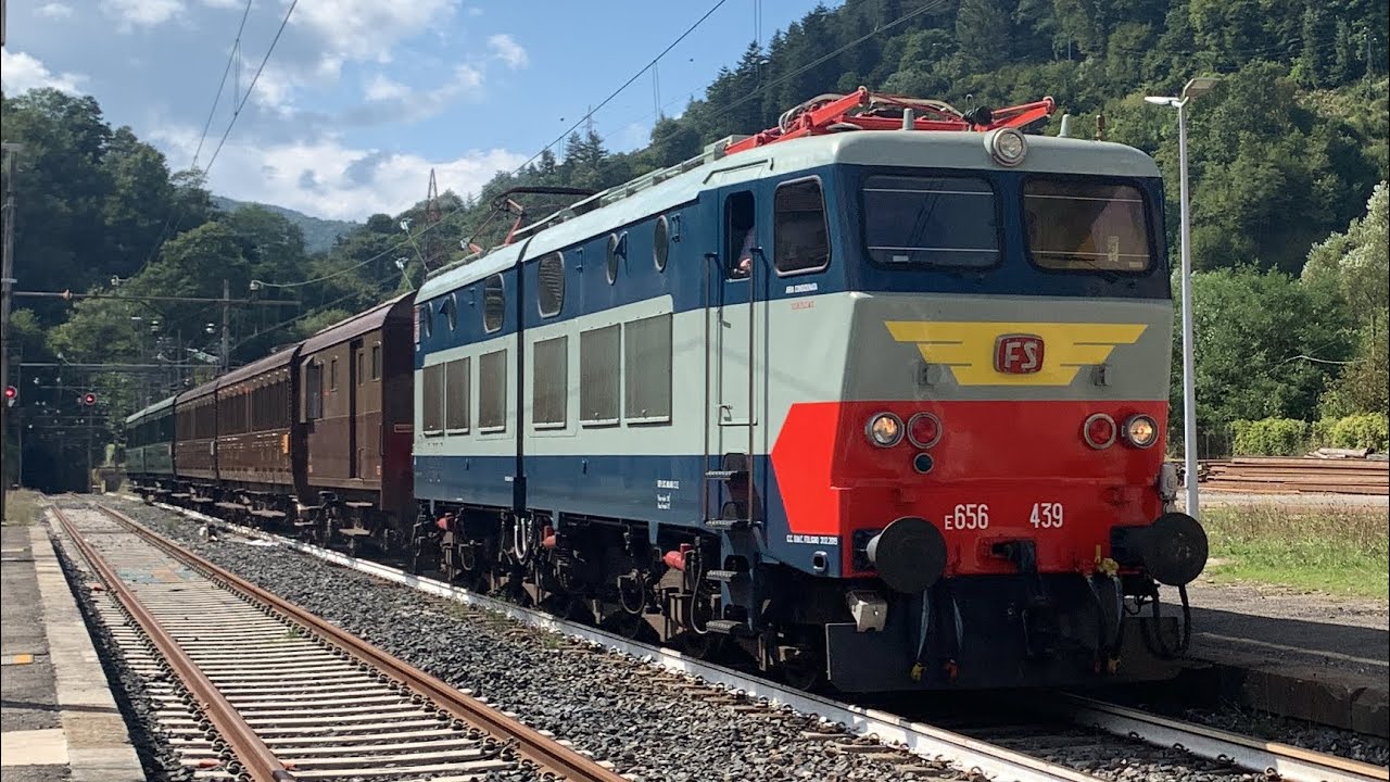 TRENO STORICO Porrettana Express |  Il bellissimo E656 439!