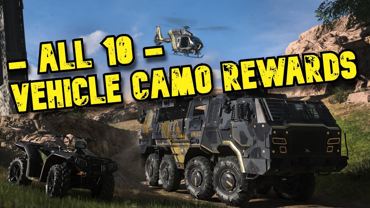ALL 10 Vehicle Camo Rewards in MWII Season 5 Reloaded