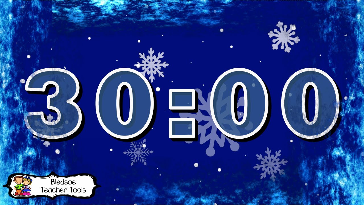 30 Minutes Winter Snow Timer No Music