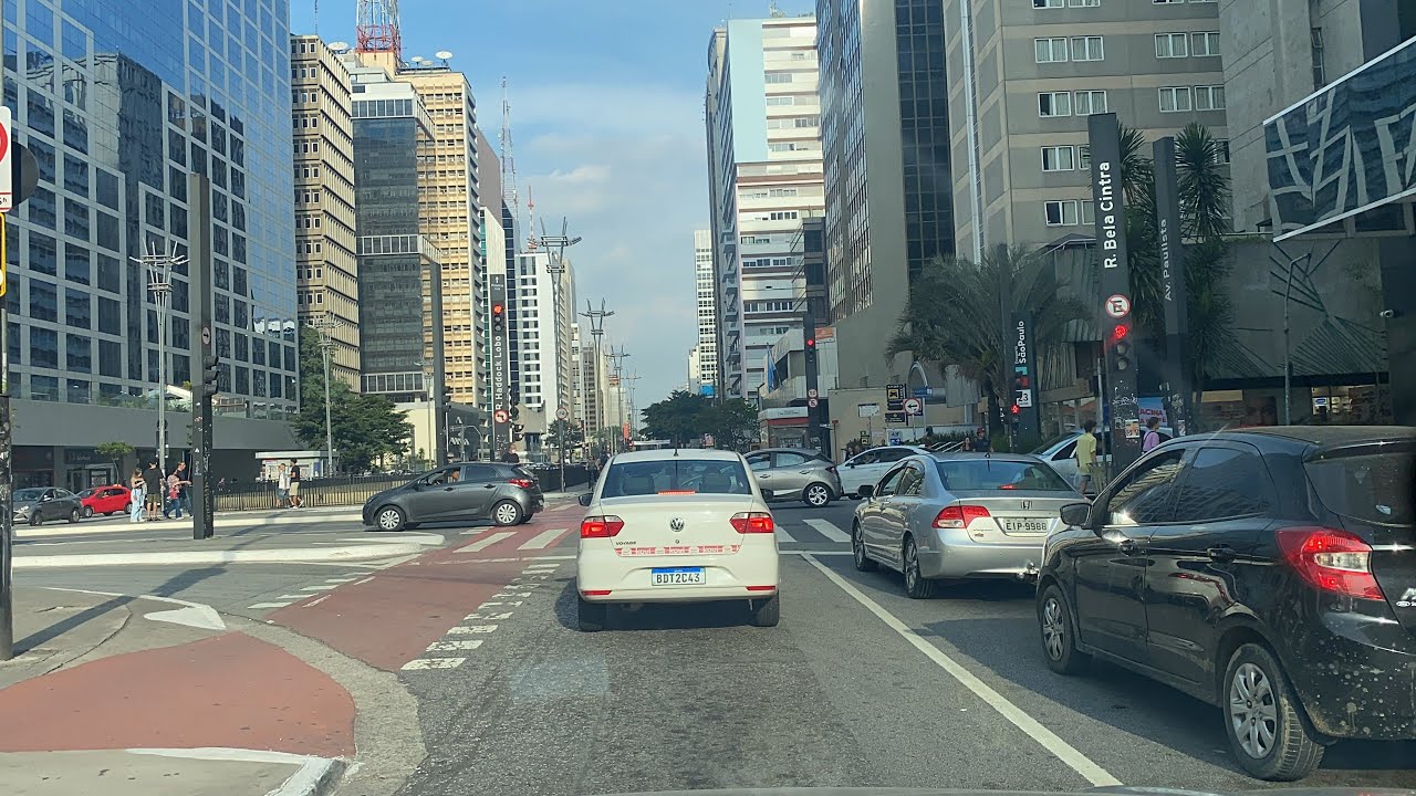 [4k]BRAZIL 🇧🇷 |Av. Faria  de lima satarday: drive 4k veiw