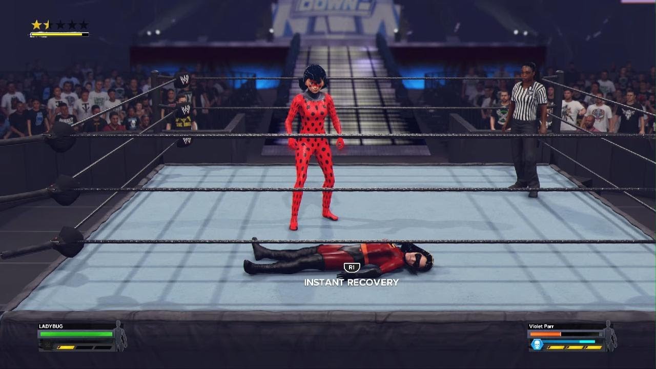 Ladybug Vs Violet Parr WWE 2K24