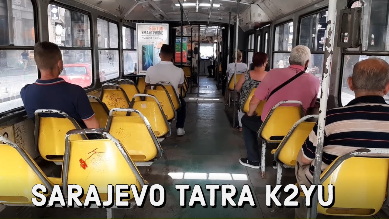 Sarajevo Tram Ride | Vožnja Tramvajem u Sarajevu | ČKD Tatra K2YU