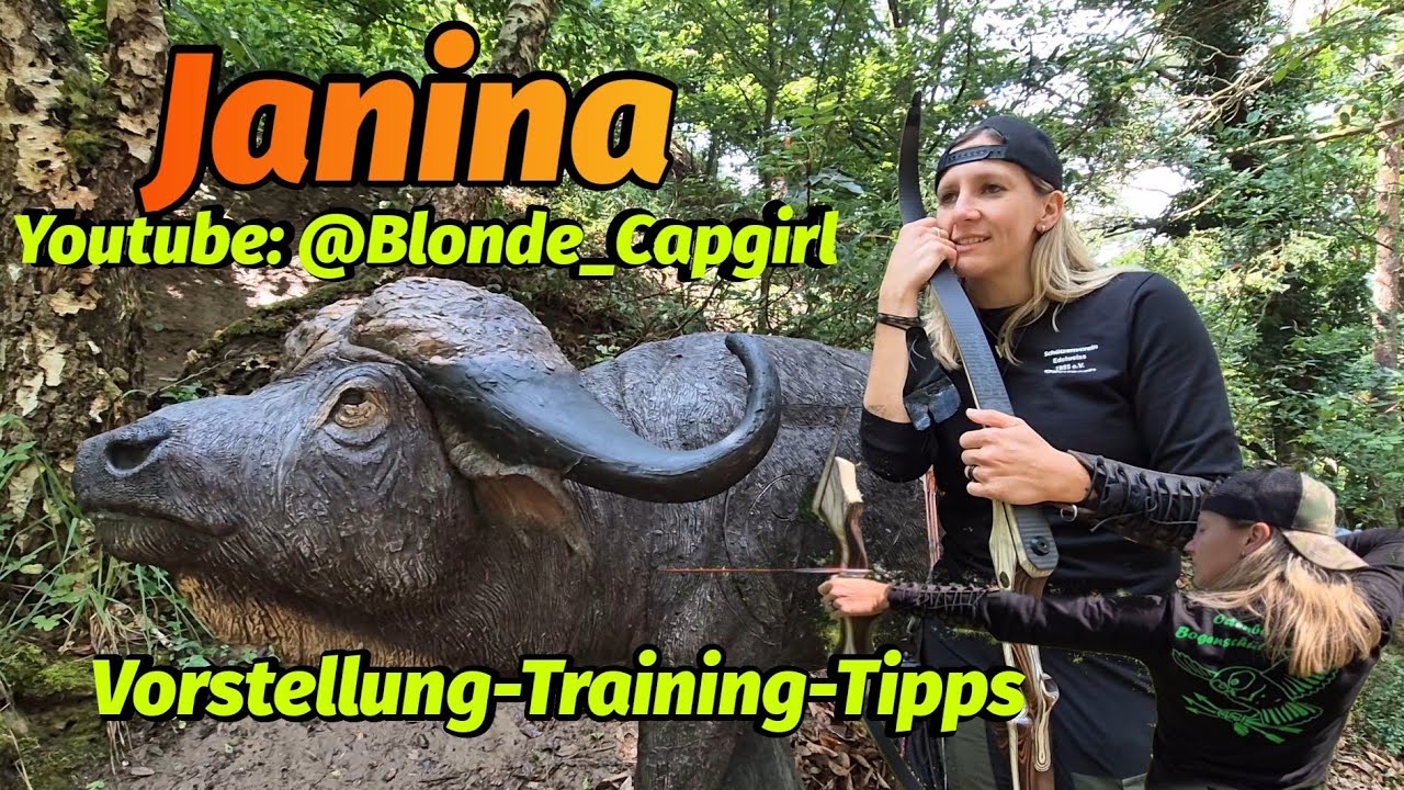 Blonde Capgirl - Janina. Vorstellung, Training, Unterstützung. Bogensport Extrem Next Generation 🏹💯🏹