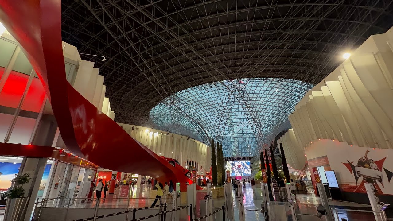 Ferrari-branded theme park in the world Ferrari World Yas Island Abu Dhabi