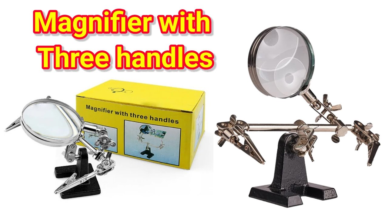 Magnifier With Three Handles