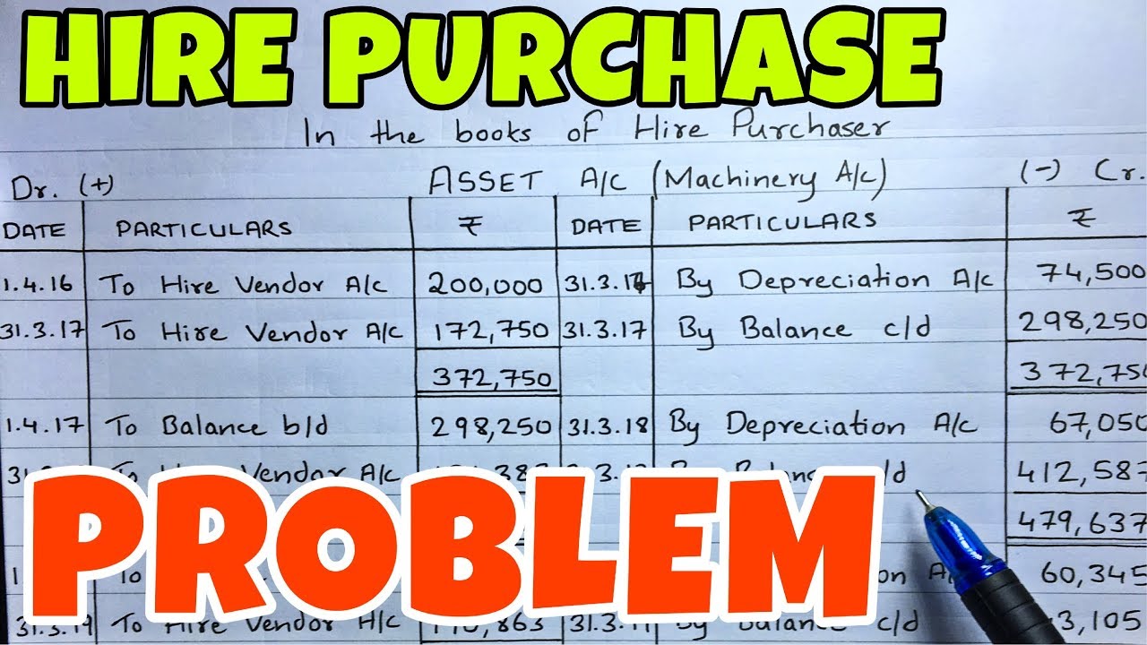 #3 Hire Purchase System - Problem 1 -By Saheb Academy