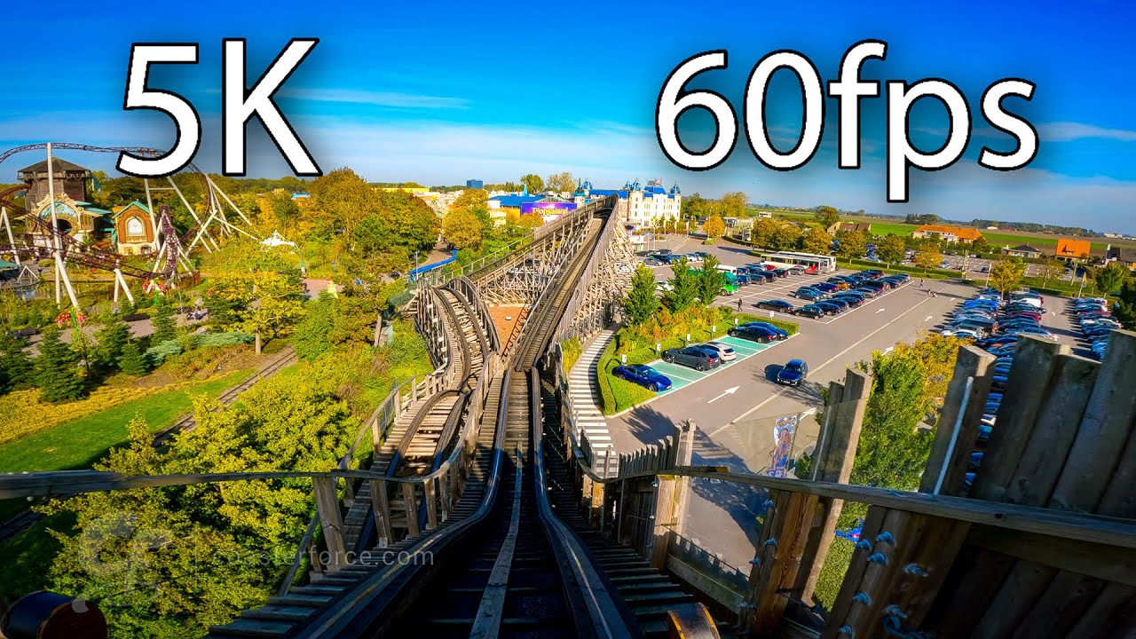 Heidi The Ride front seat on-ride 5K POV @60fps Plopsaland De Panne