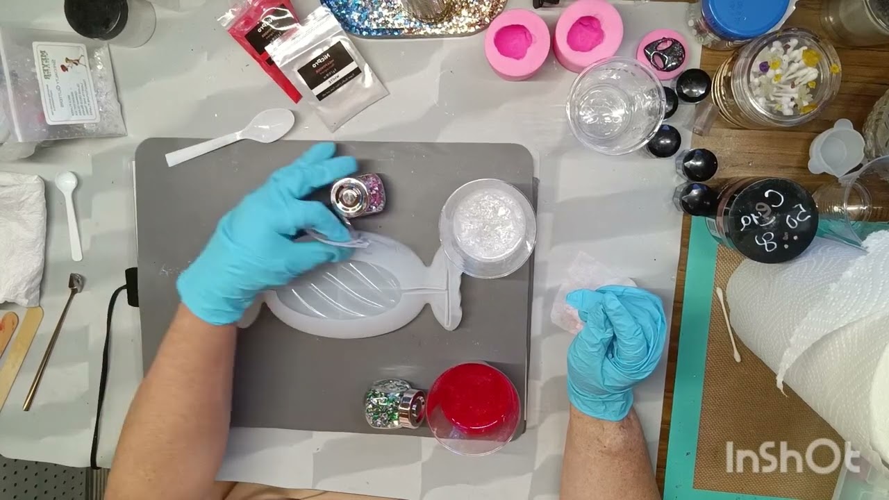 #38 epoxy resin candy dish