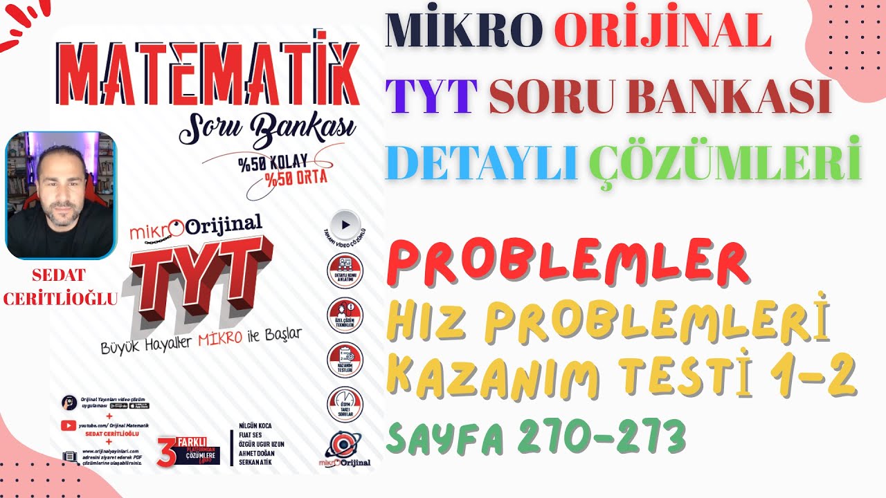 2026 MİKRO ORİJİNAL TYT SORU BANKASI ÇÖZÜMLERİ SYF270-273 #orijinalmatematik #mikroorijinal #yks2026