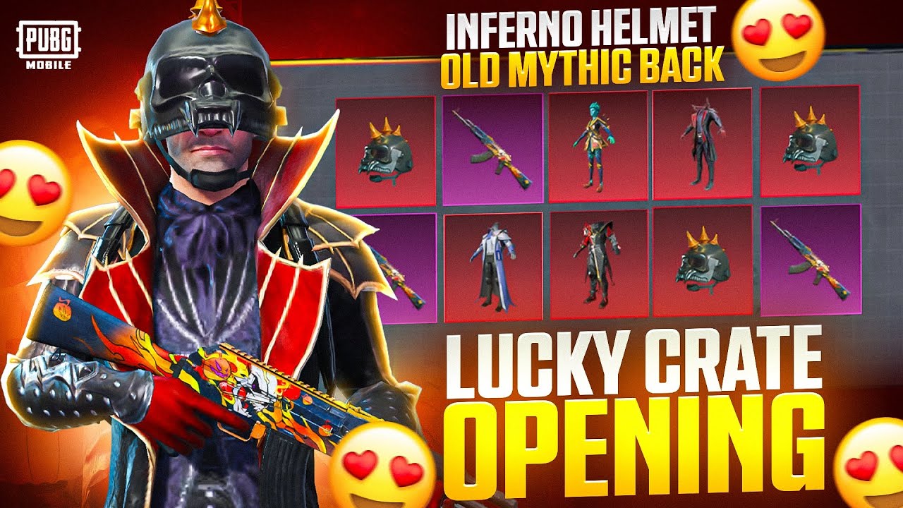 😱INFERNO HELMET AND OLD RARE MYTHICS BACK SELECTION LUCKY CRATE OPENING