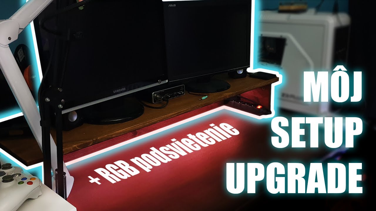 DIY Stojan / Polica Pod Monitor + RGB