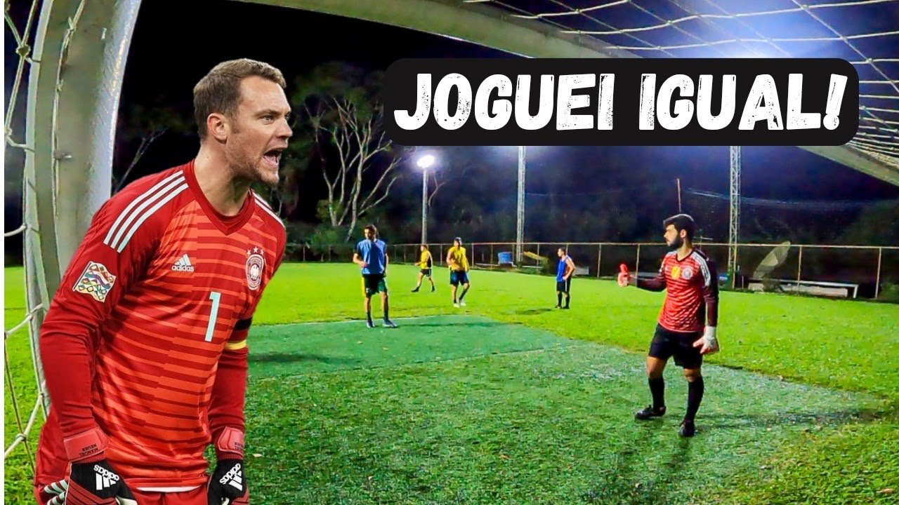 USEI A CAMISA DO NEUER,FIQUEI INSPIRADO E FIZ GRANDES DEFESAS!