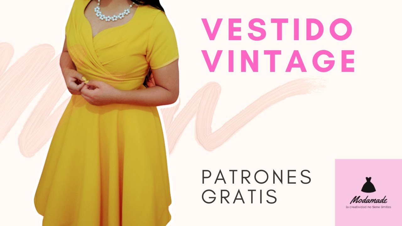 Vestido Vintage. DIY. Patrones Gratis