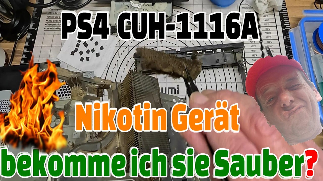 PS4 Nikotin Gerät 😱 bekomme ich sie wieder sauber