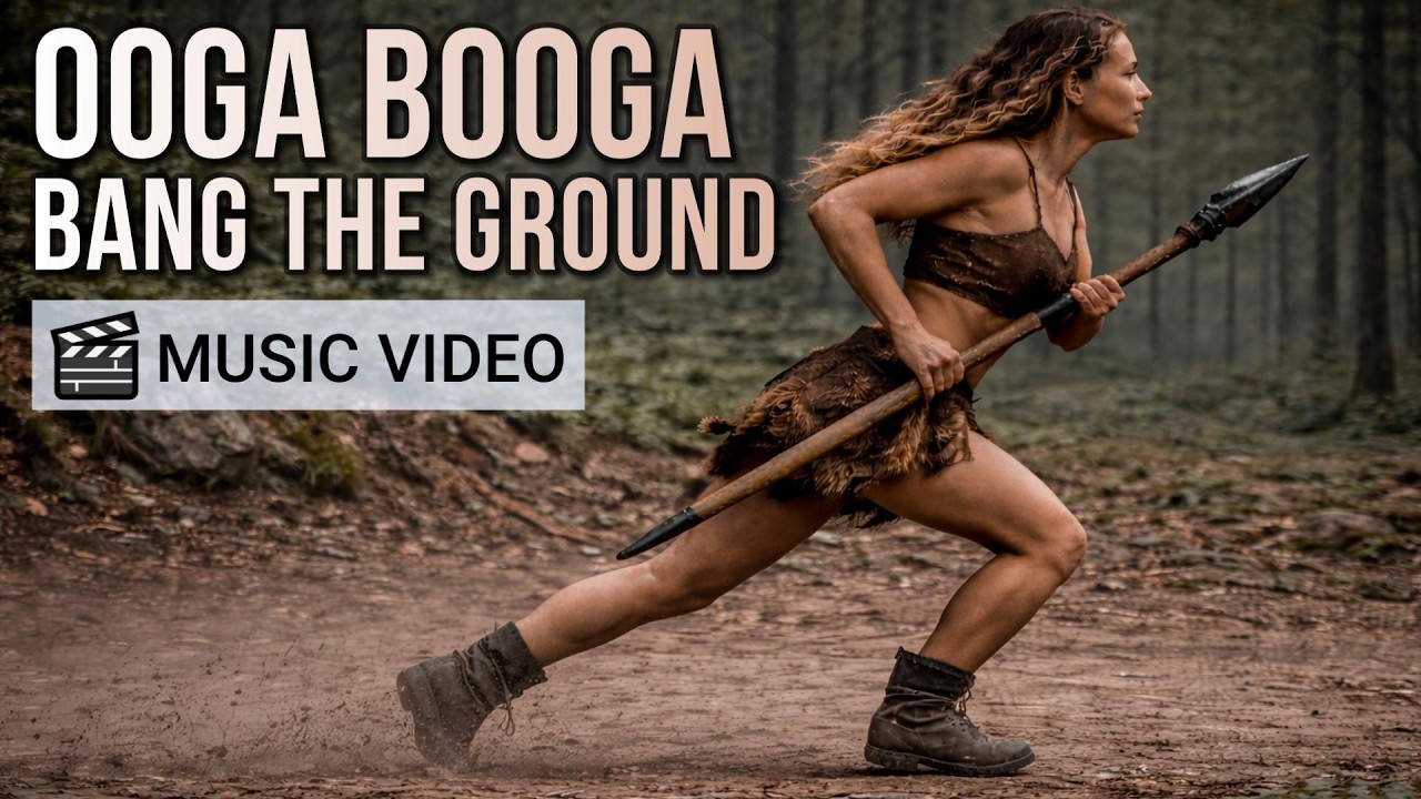 [mv] Ooga Booga (Bang the Ground) - Electronic Caveman Music Video