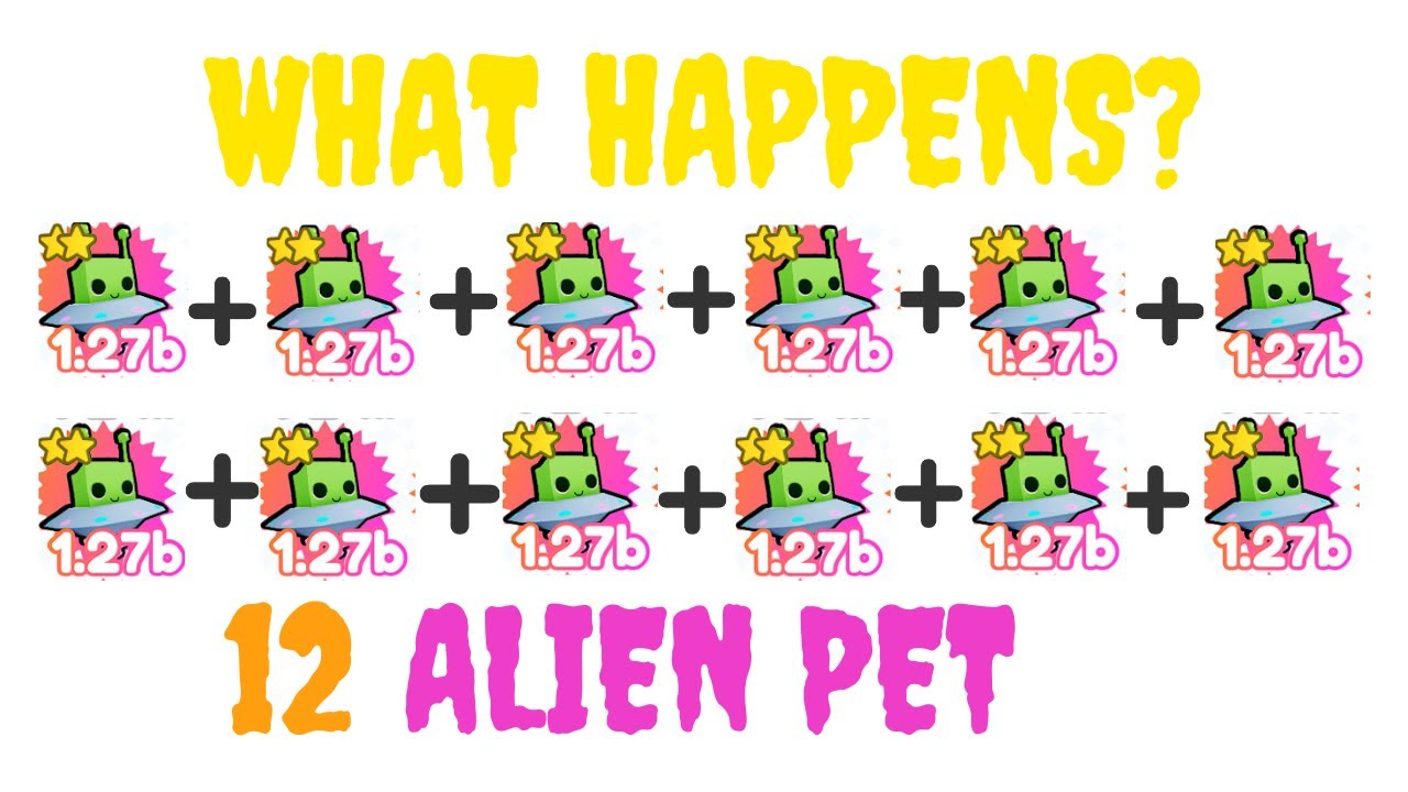 WHAT HAPPENS WHEN YOU FUSE 12 LEGENDARY PET (Alien pet) in PET SIMULATOR X