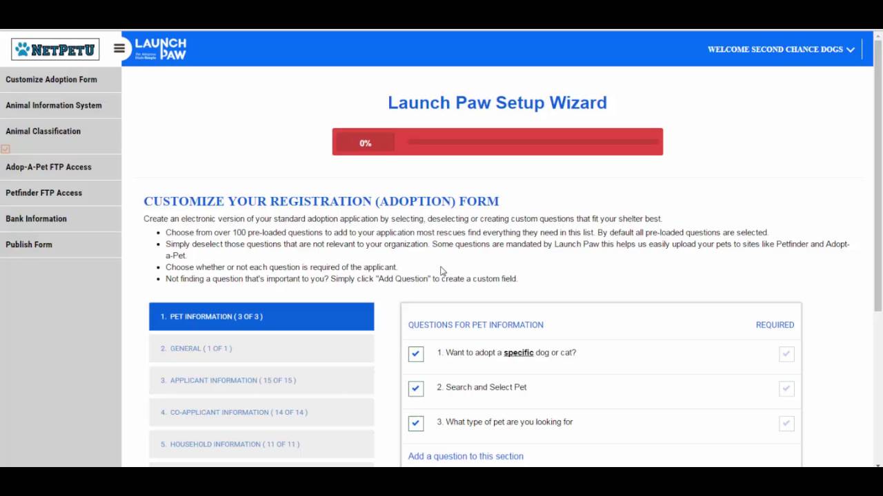 Customize Your Pet Adoption Application Form with Launch Paw