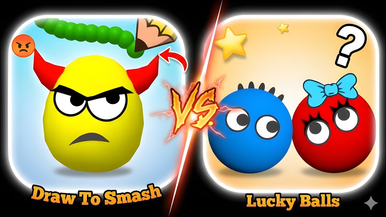 Draw To Smash vs Lucky Balls. 