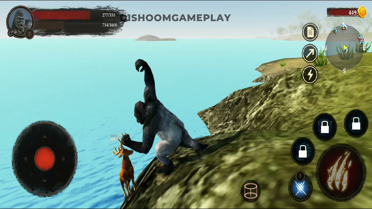 The Gorilla Simulator - Gorilla Vs Lion, Bear, Leopard, Chimp, Crocodile, Man #2 Dishoomgameplay