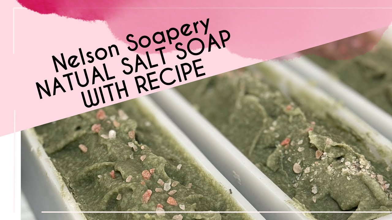 Essential Oil SALT SOAP with recipe #artisansoaps #salt