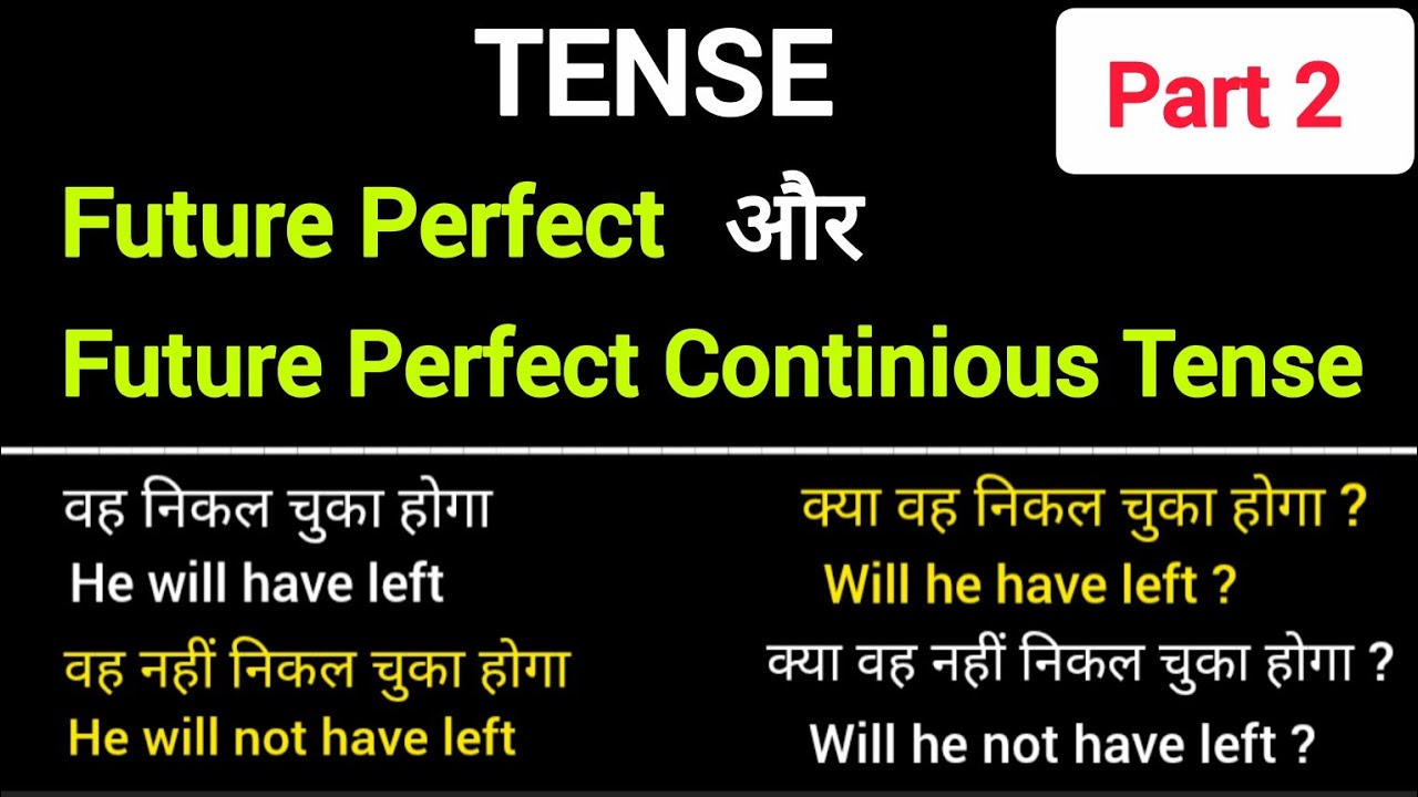Future perfect and future perfect continuous tense।with all structures।