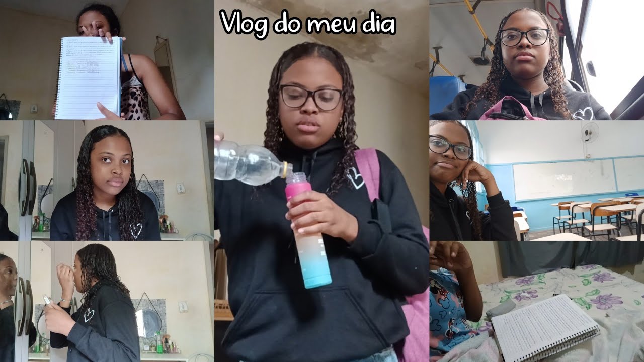 Vlog:arrume-se comigo para faculdade📚,tempinho de friozinho,aula..