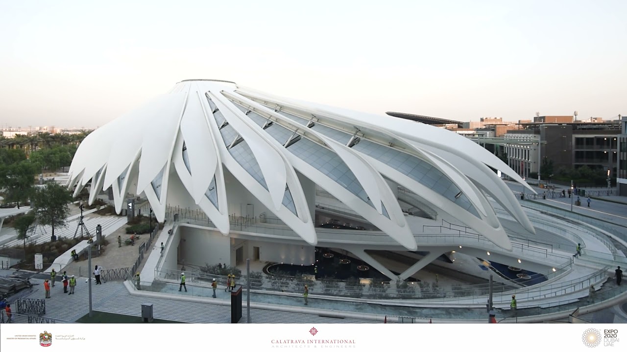 UAE Pavilion's Wings opening and closing