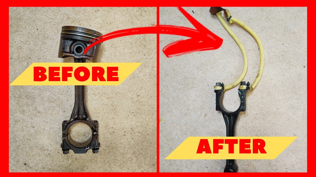 Making a Slingshot from Car Piston