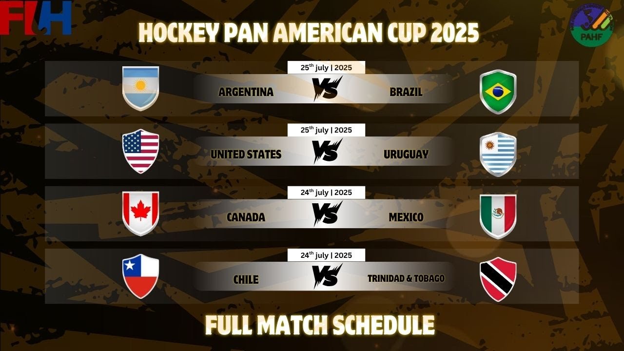 Hockey Pan American Cup 2025 | Full Schedule, Teams & Groups Revealed! 🏑