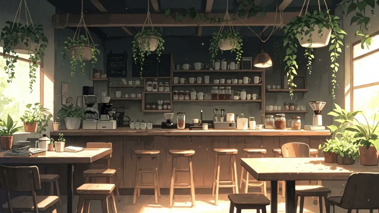 Plants & quiet coffee 🌱✨ (beats to study, chill & relax to)