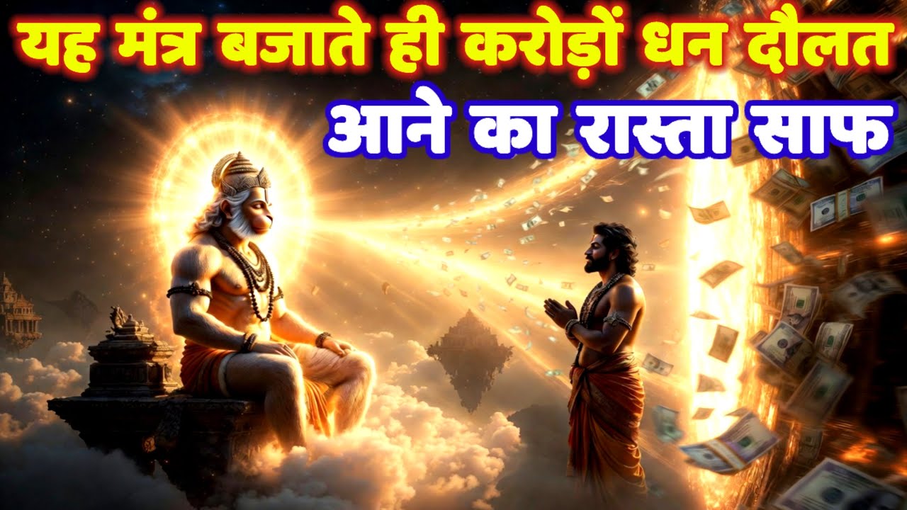 हनुमान जी का यह चमत्कारी मंत्र बजाते ही आप अभी से करोड़ों का धन दौलत पाने लगोगे! Hanuman Mantra