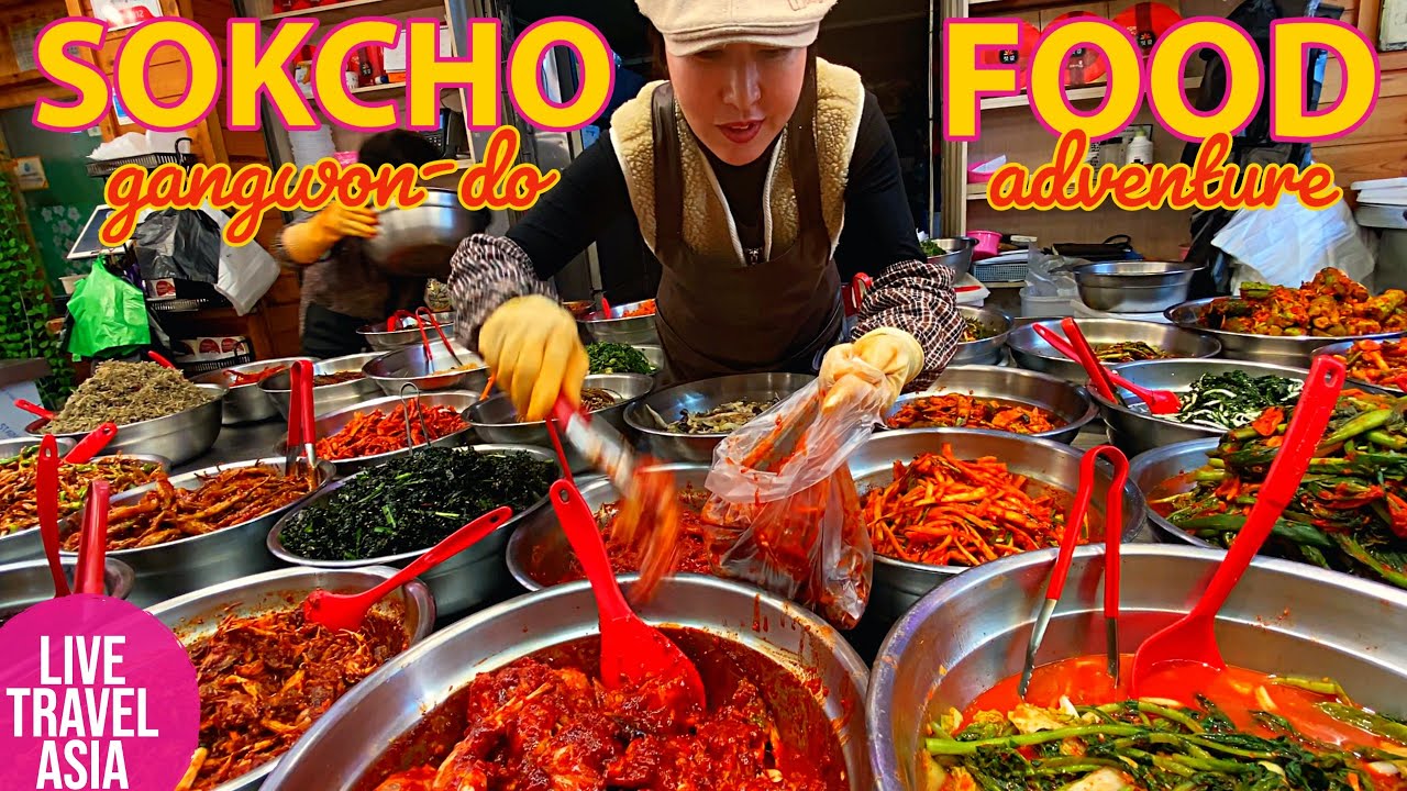 Sokcho Korea Food Adventure Round 2! Traditional Markets, Live Fish & More!