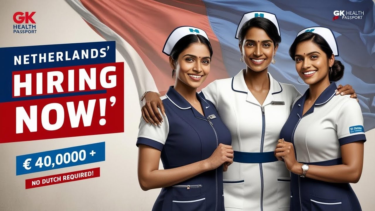 Netherlands Hiring Nurses in 2025 | €40,000 Salary + Free Visa + BIG Guide!