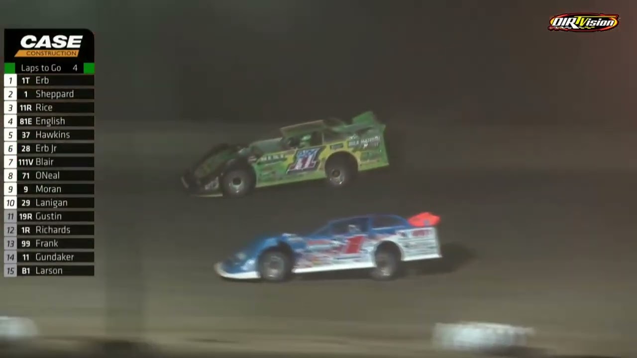 Final 7 Laps between Tyler Erb and Brandon Sheppard for the win with at Atomic Speedway
