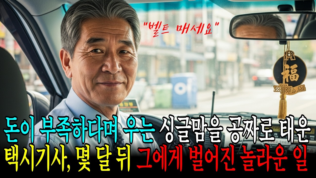 돈이 부족하다며 우는 싱글맘과 아픈 아이를 공짜로 태운 택시기사, 몇 달 뒤 그에게 벌어진 놀라운 일 #인생사연 #감동사연 #노후사연 #인생역전 #가족이야기 #라디오드라마