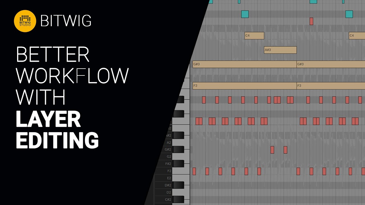 Working with LAYER EDITING in Bitwig - Guide tutorial