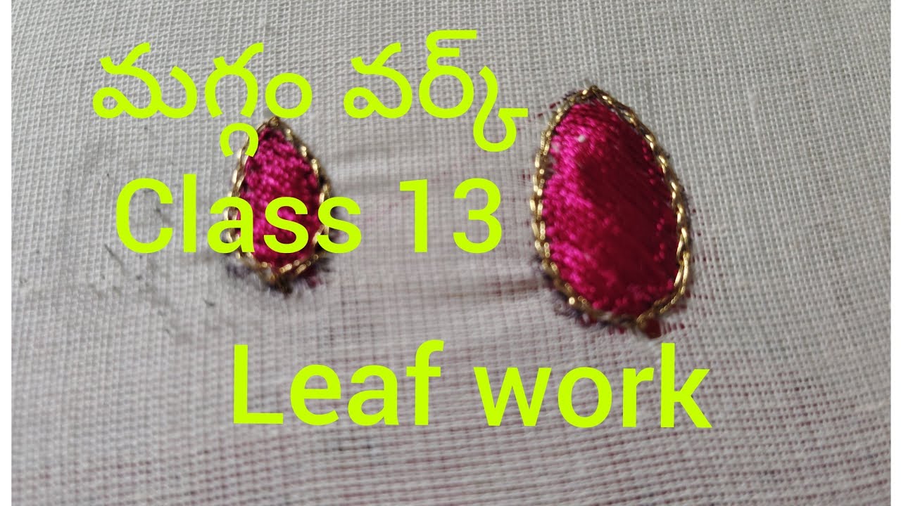 Maggam work class13, aari work leaf work, #subscribe #