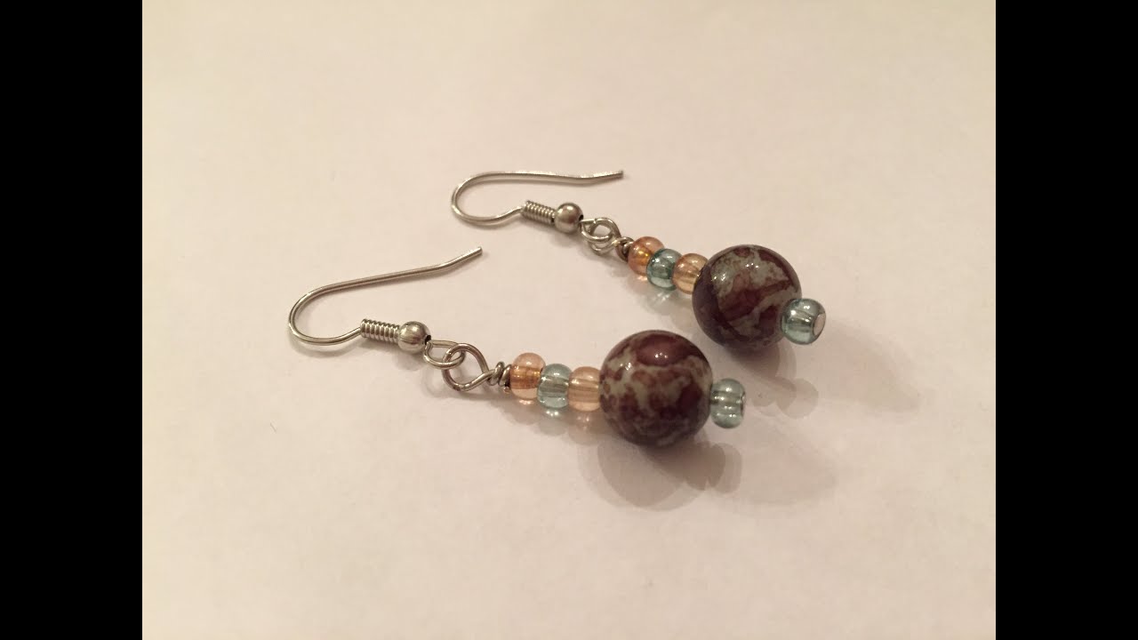 DIY Simple Beaded Earrings