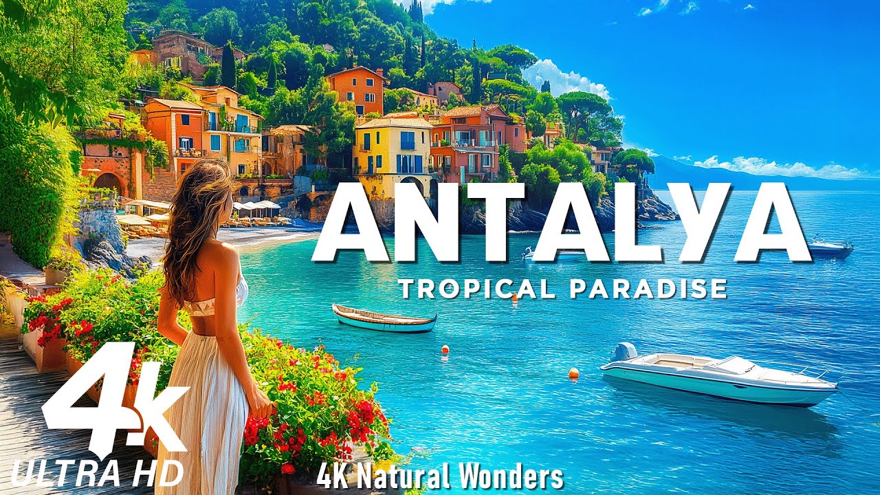 Antalya, Turkey 4K &ndash; Relaxing Coastal Video with Calming Piano Music
