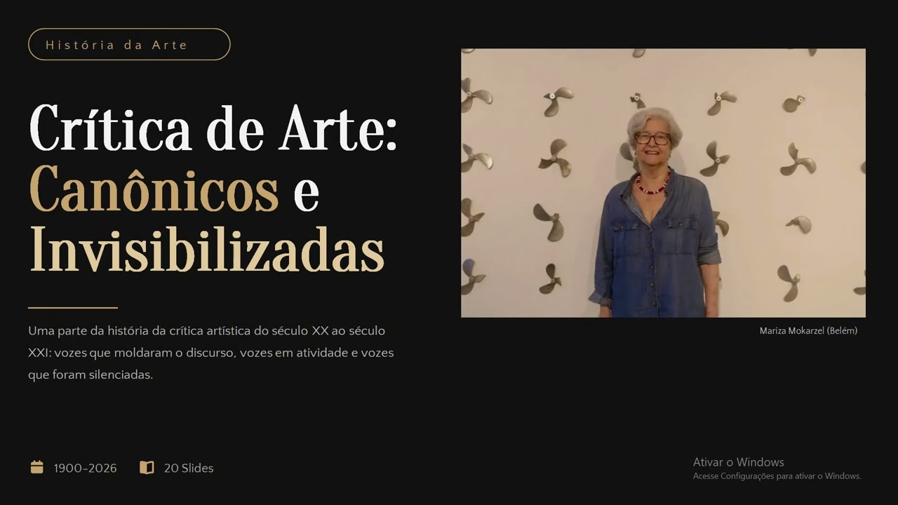 Críticas e curadoras mulheres: entre canônicos e invisibilizadas. Març/2026. FAOP