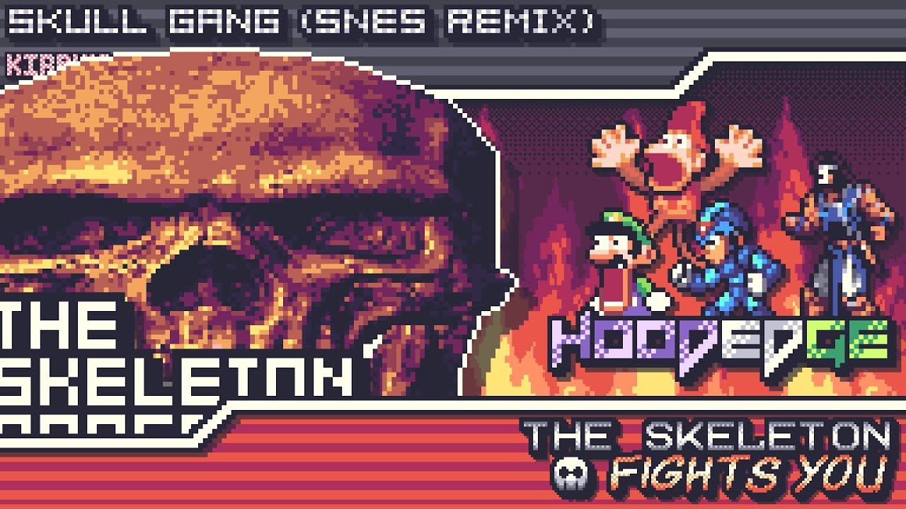 Kirby Mass Attack - 💀 THE SKELETON FIGHTS YOU ~ Skull Gang 💀 (SNES Remix)