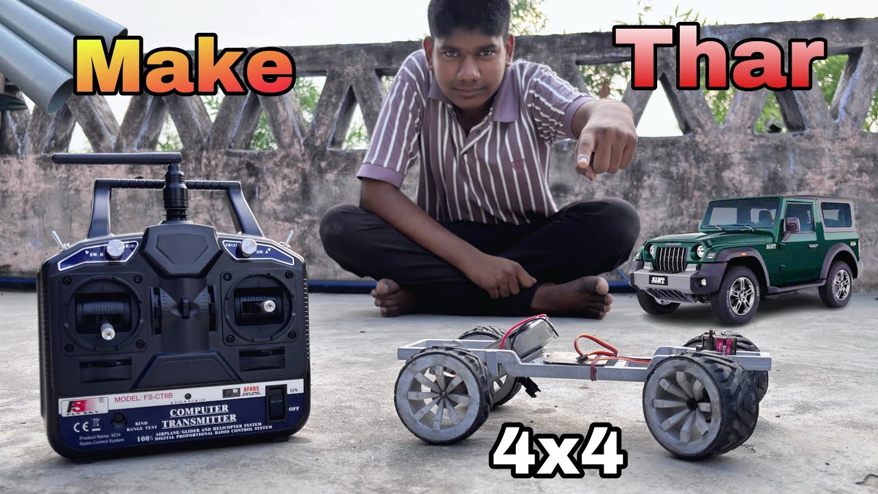 Making 4x4 Thar💪Car! 4x4 Offroad Jeep DIY Project🔥