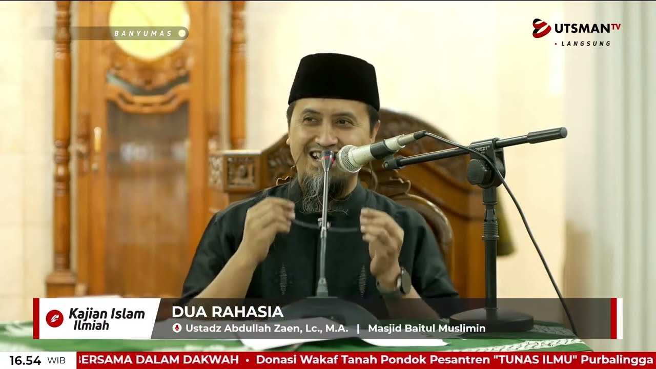 LIVE Dua Rahasia - Ustadz Abdullah Zaen, Lc. M.A.