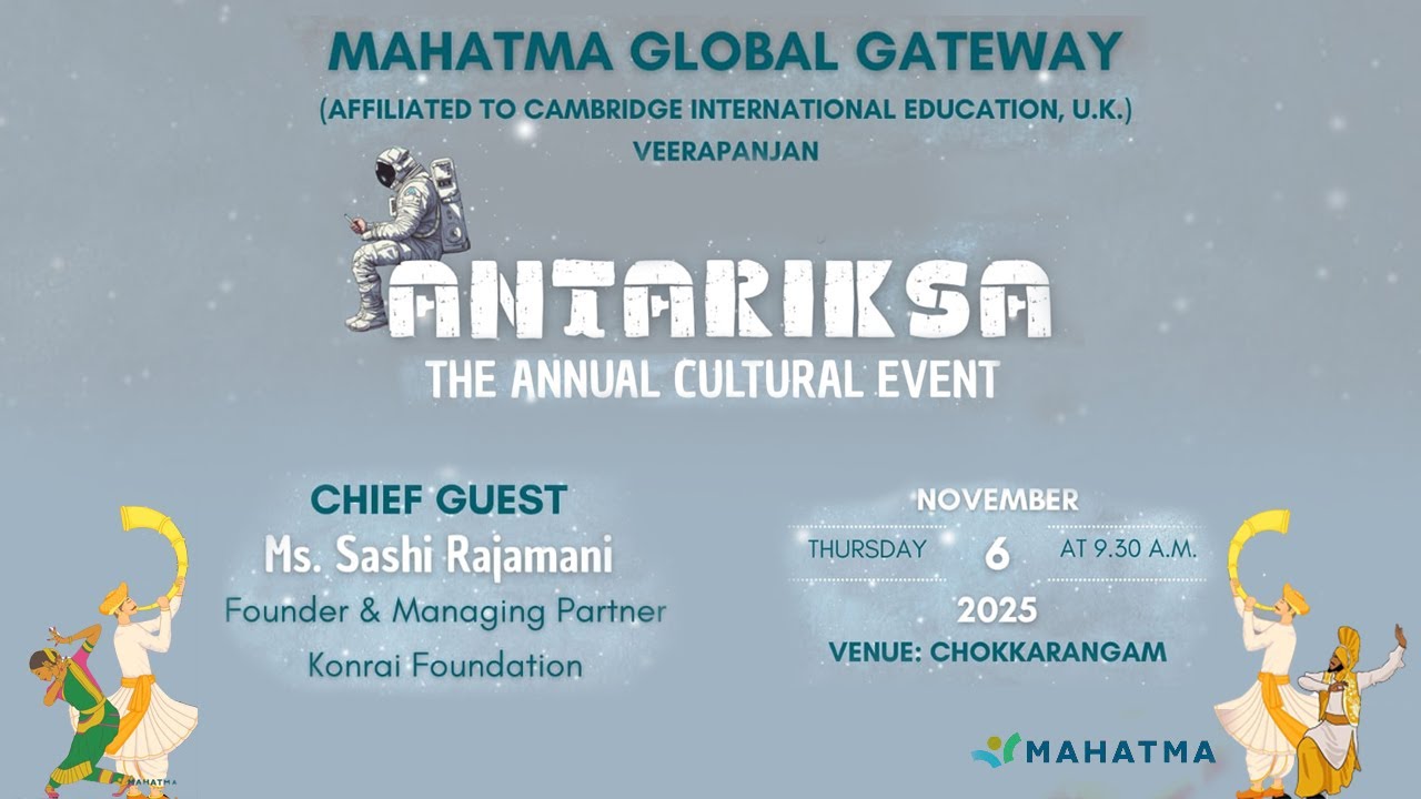 ANTARIKSA - Mahatma Global Gateway Cultural Event 2025 -Live Video Streaming